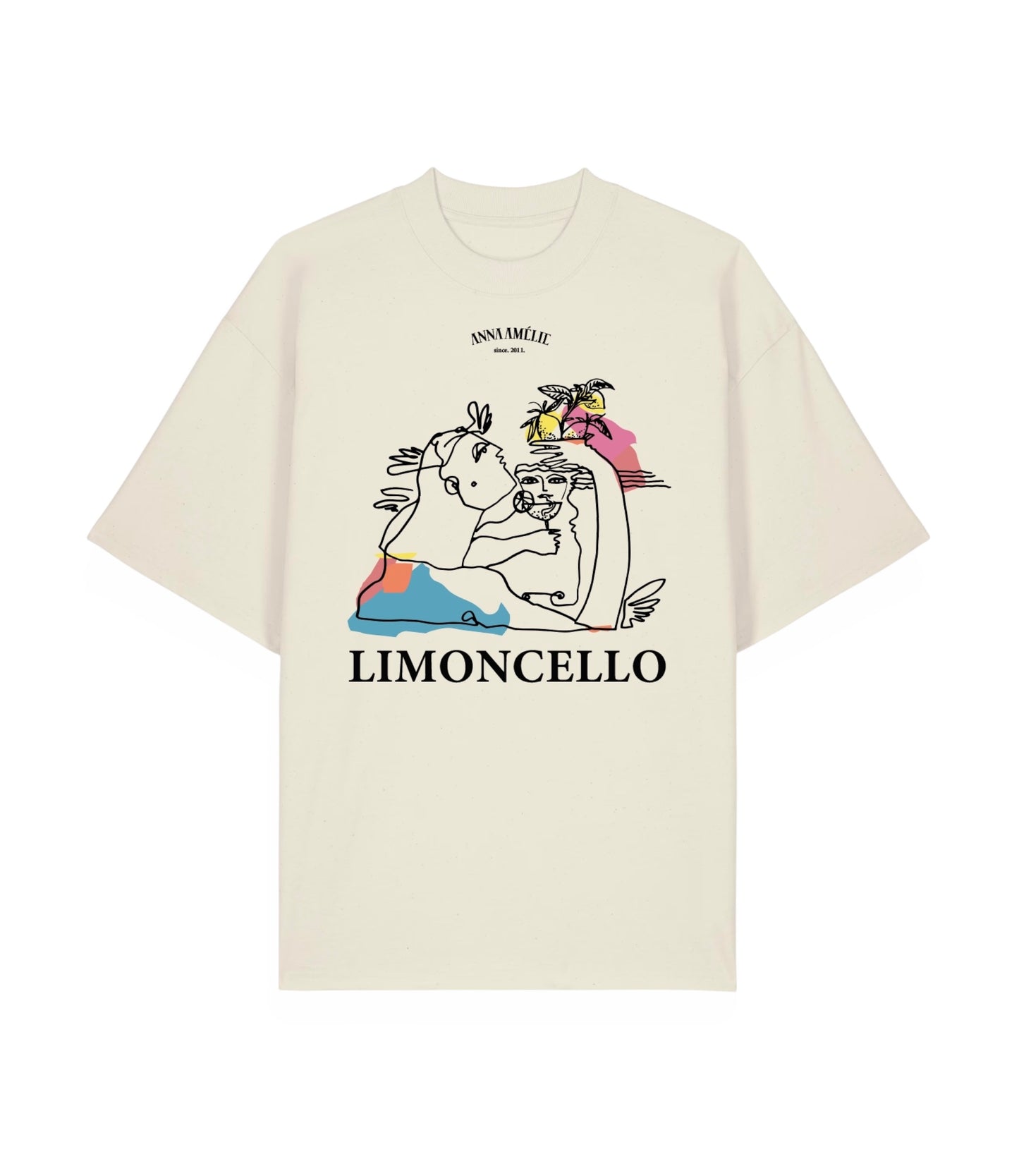 “LIMONCELLO” OVERSIZED T-SHIRT | CREME