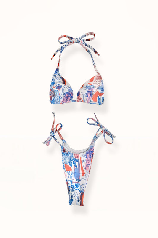 THEA BIKINI - “BEST OF GREECE” PRINT | MULTICOLOR