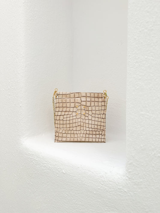 MARLENE “S” CLUTCH | MARBLE EMBOSSED PATENT LEATHER