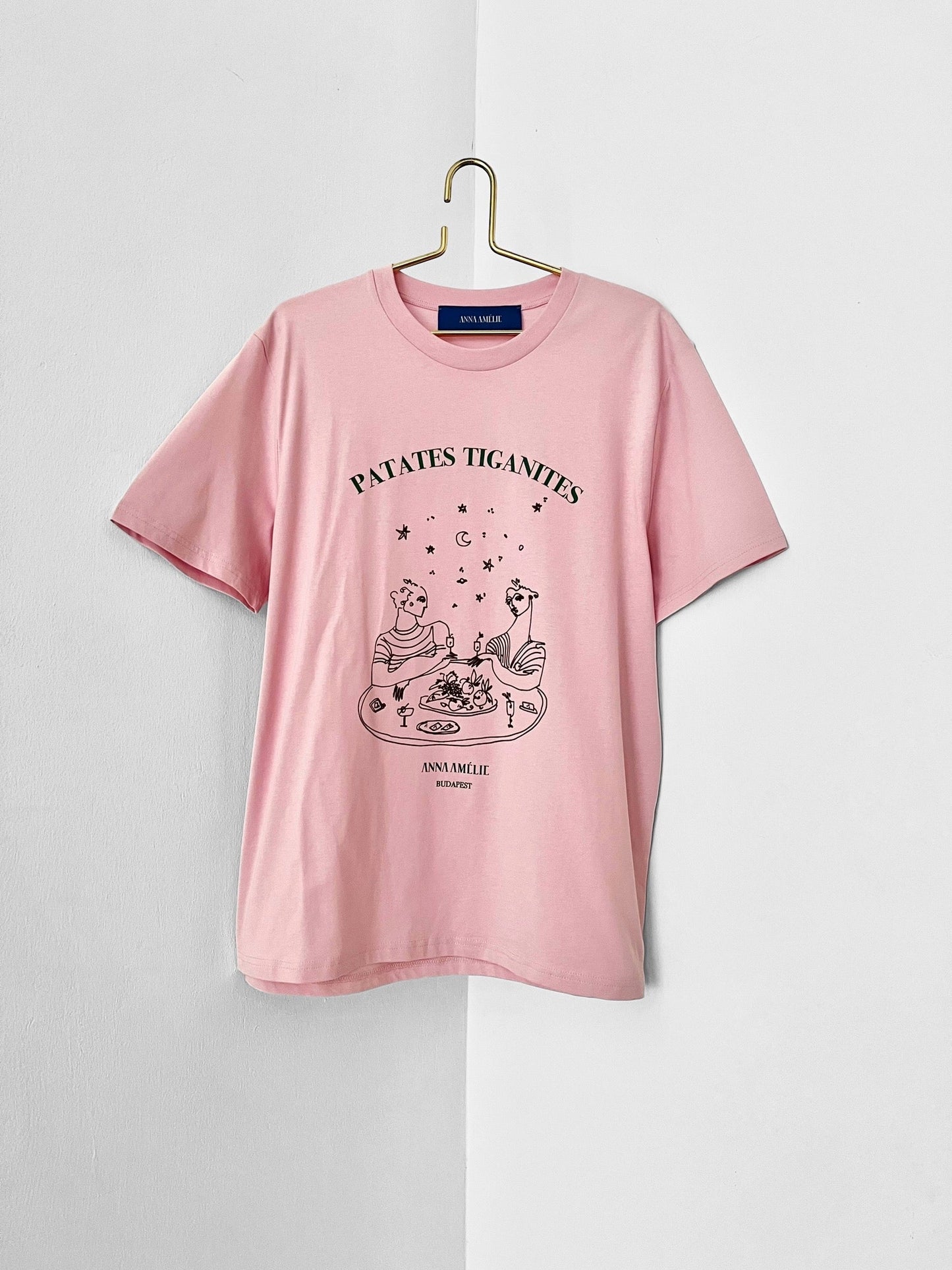 “PATATES TIGANITES”  T-SHIRT | PINK