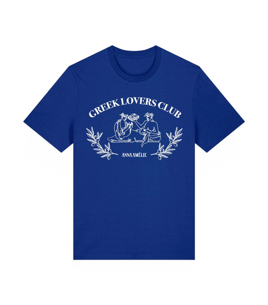 “GREEK LOVERS CLUB” CLASSIC T-SHIRT | GREEK BLUE