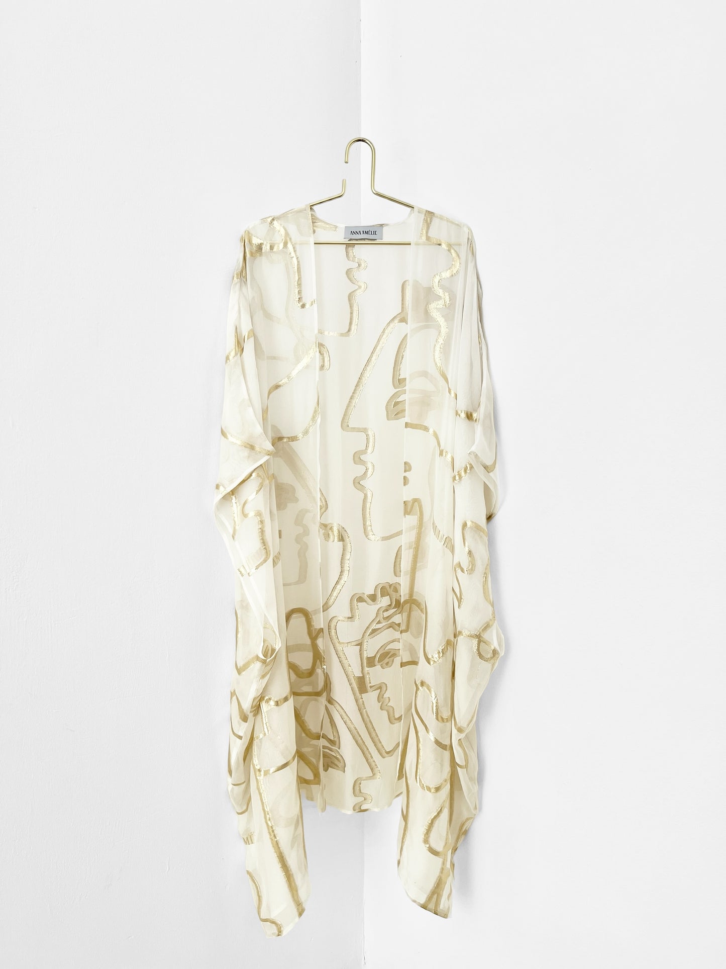 DRYMALIA SILK CAFTAN - GOLD LAMÉ