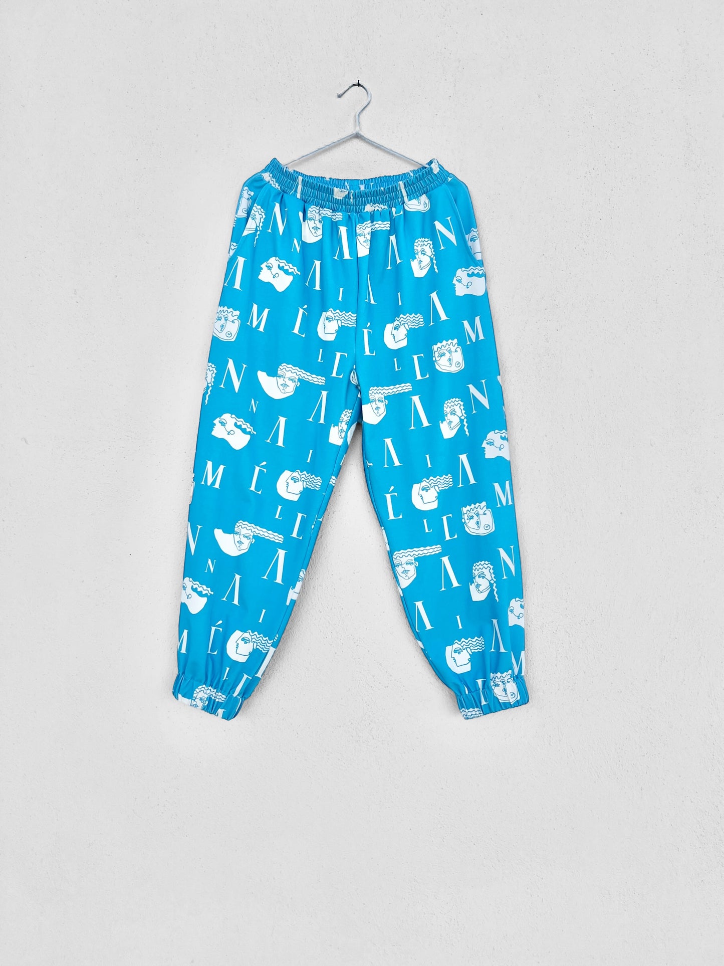 ATHENS JOGGER - LOGO HEADS PRINT | LIGHT BLUE