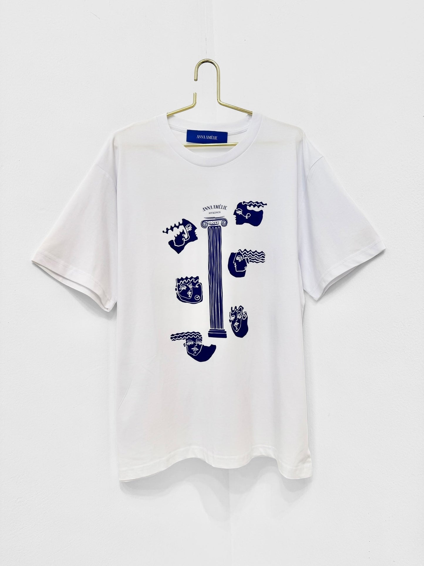 “COLUMN HEADS”  T-SHIRT | WHITE