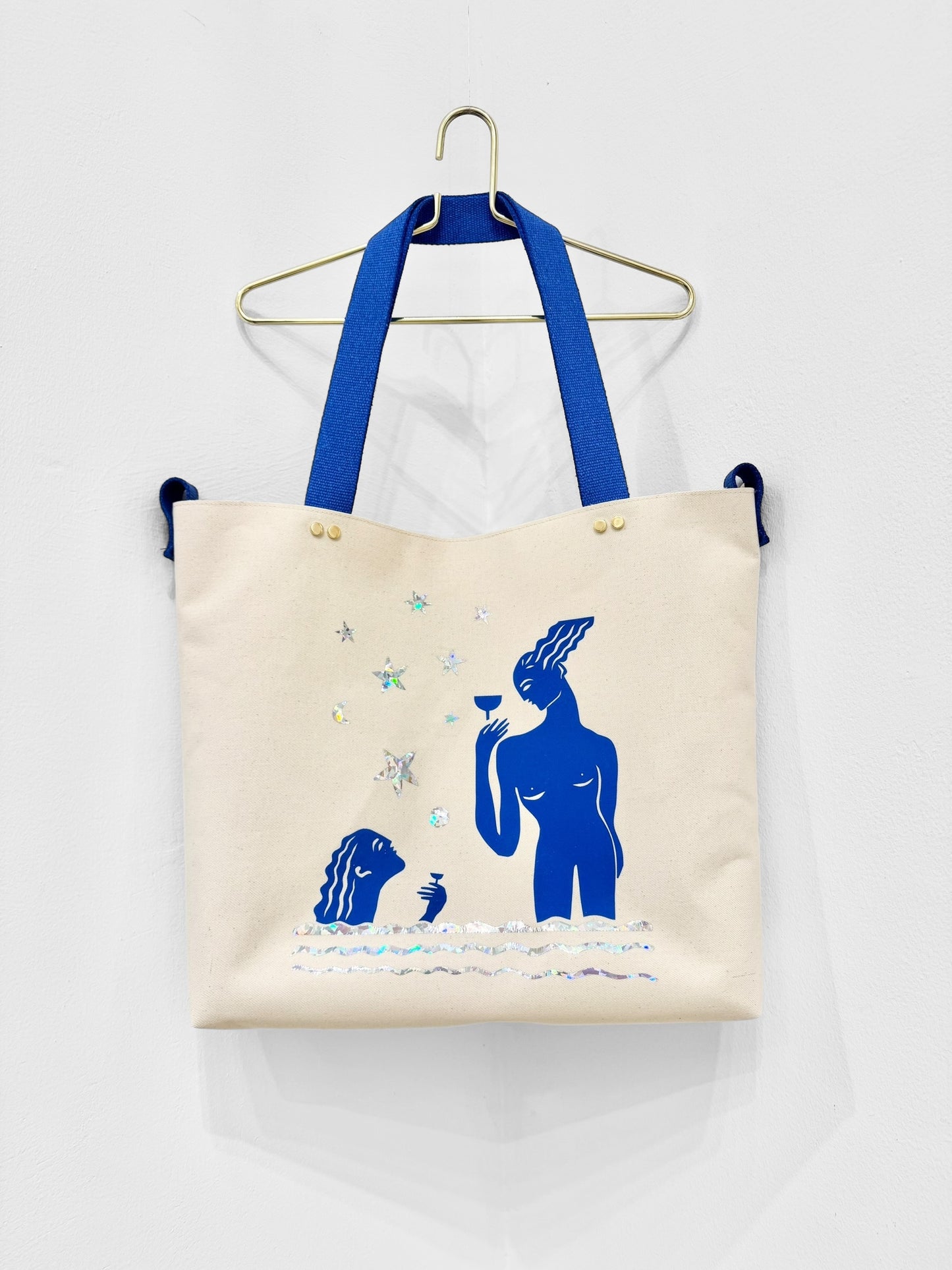 “PAPERCUT”  TOTE - UNIQUE SPECIAL EDITION | GREEK BLUE