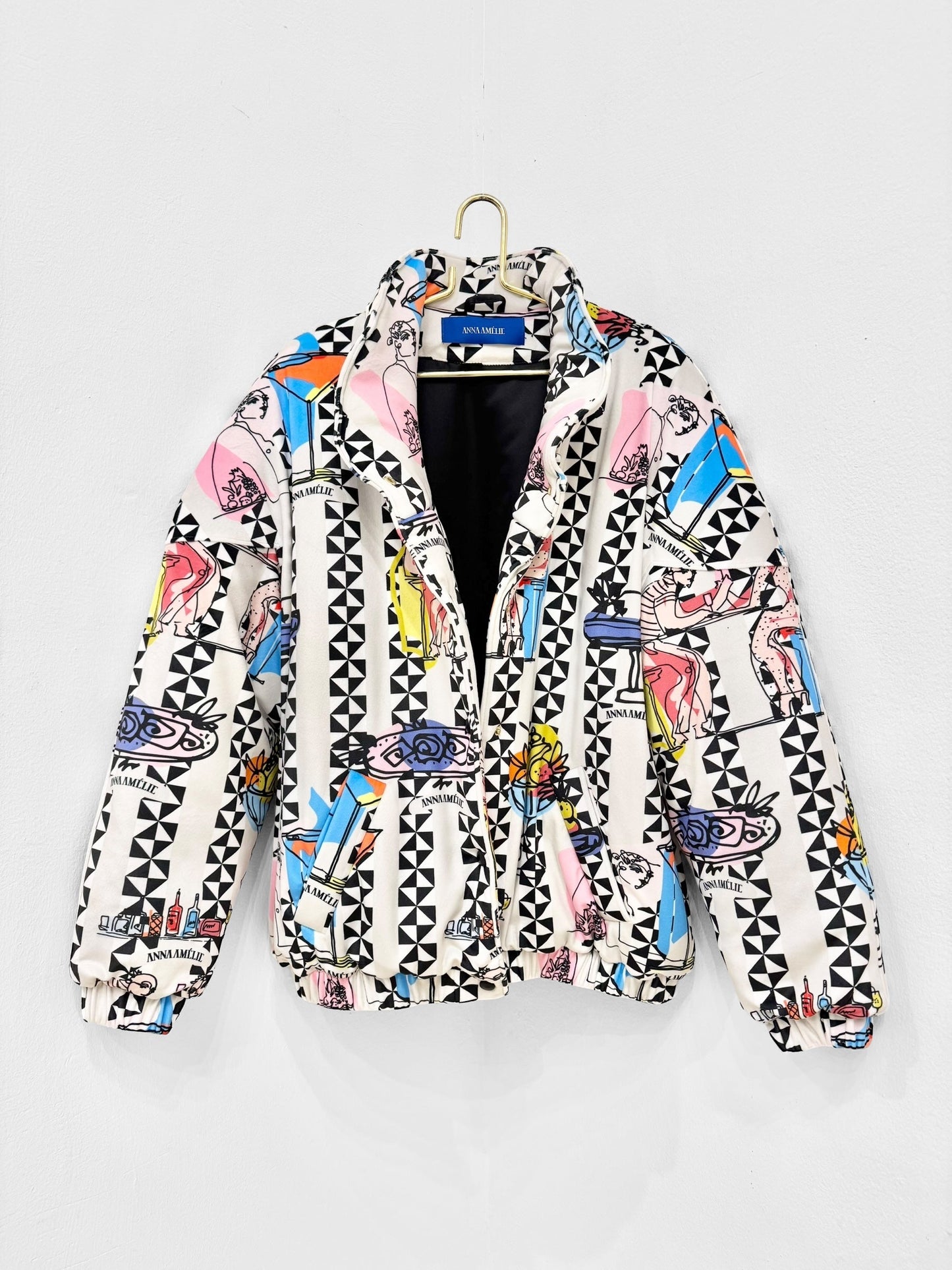 AMELIOU 2.0 VELVET PUFFER JACKET  - FEAST PRINT | MULTICOLOR PRINT MIX