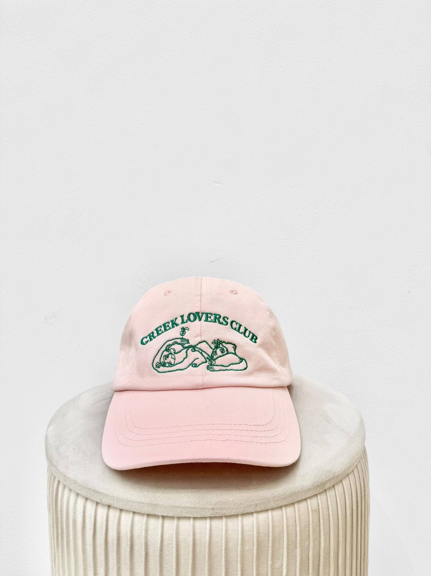 VRYSI BASEBALL CAP - “GREEK LOVERS CLUB” | LIGHT PINK