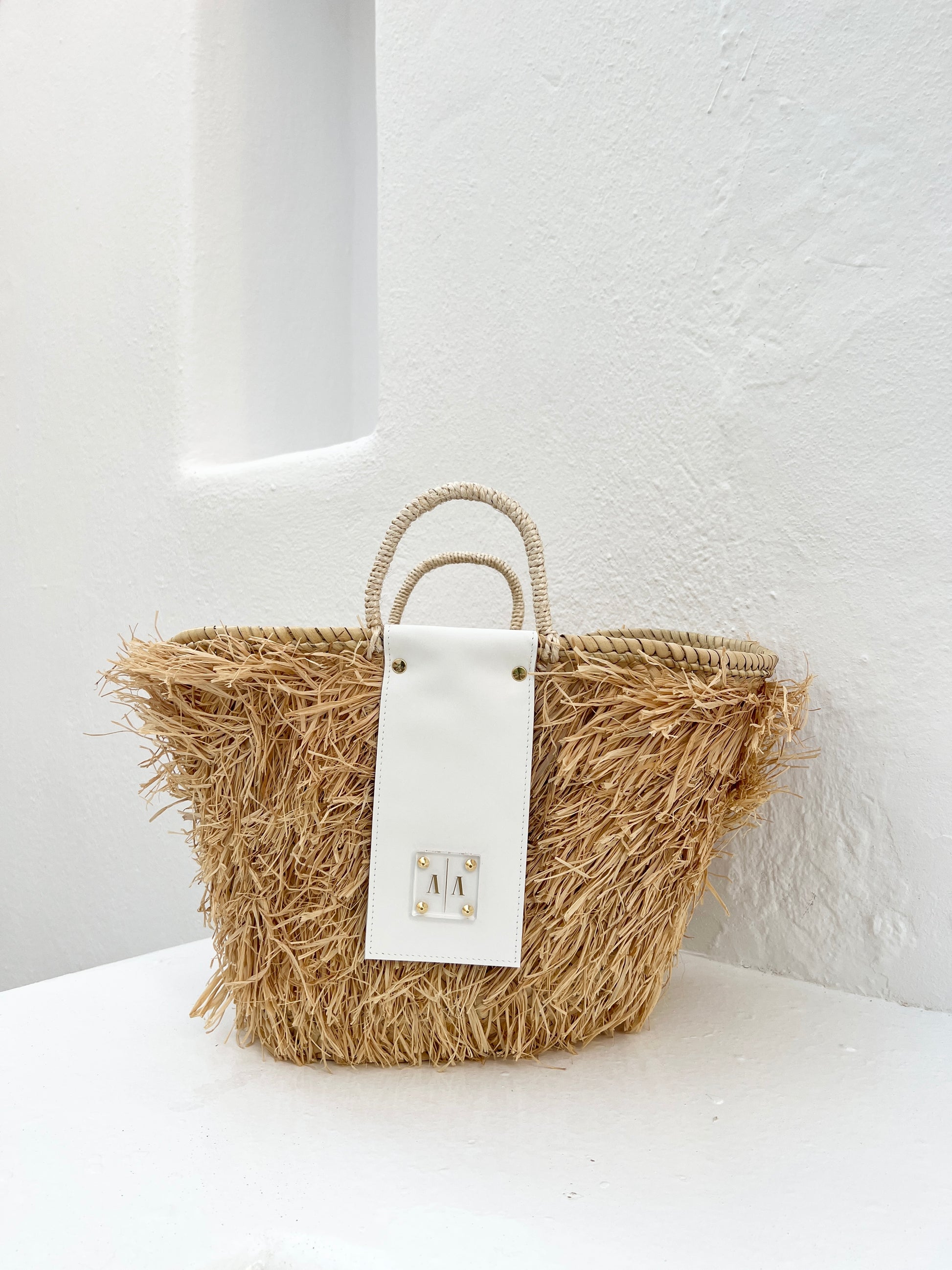 Ana Wicker Studio Mini Wicker Rattan Hand Bag