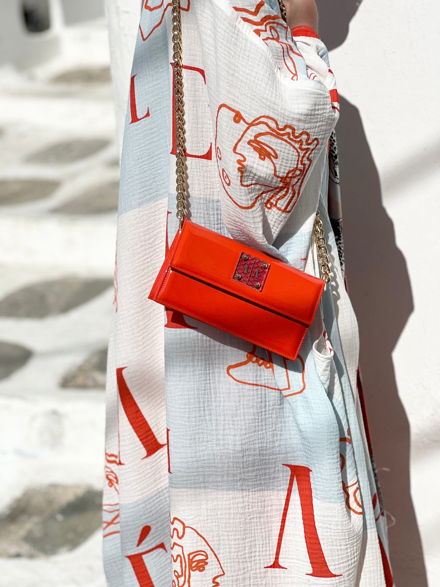 LOULOU BAG | VIBRANT ORANGE PATENT LEATHER