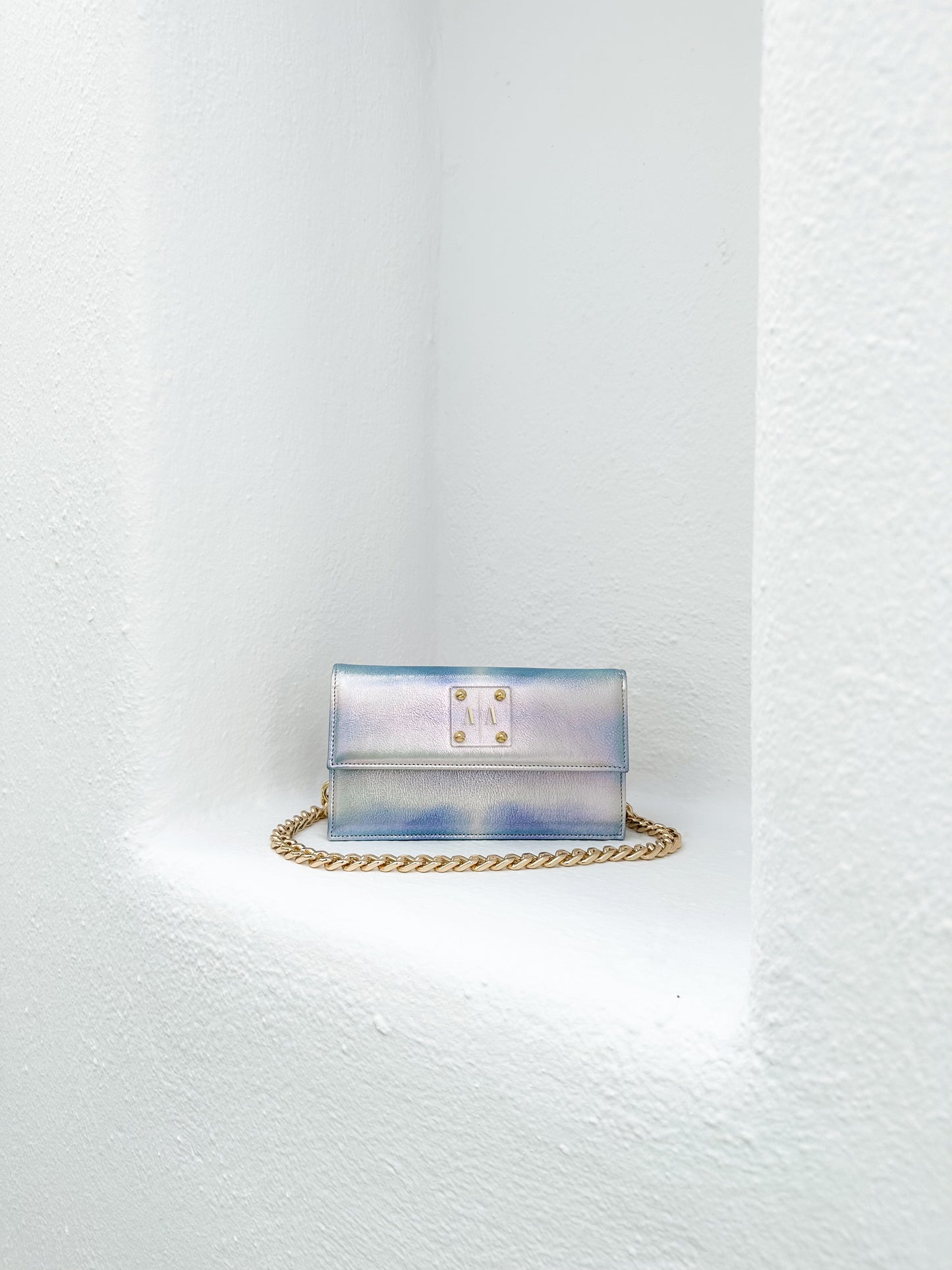 LOULOU BAG | METALLIC TIE-DYE BLUE