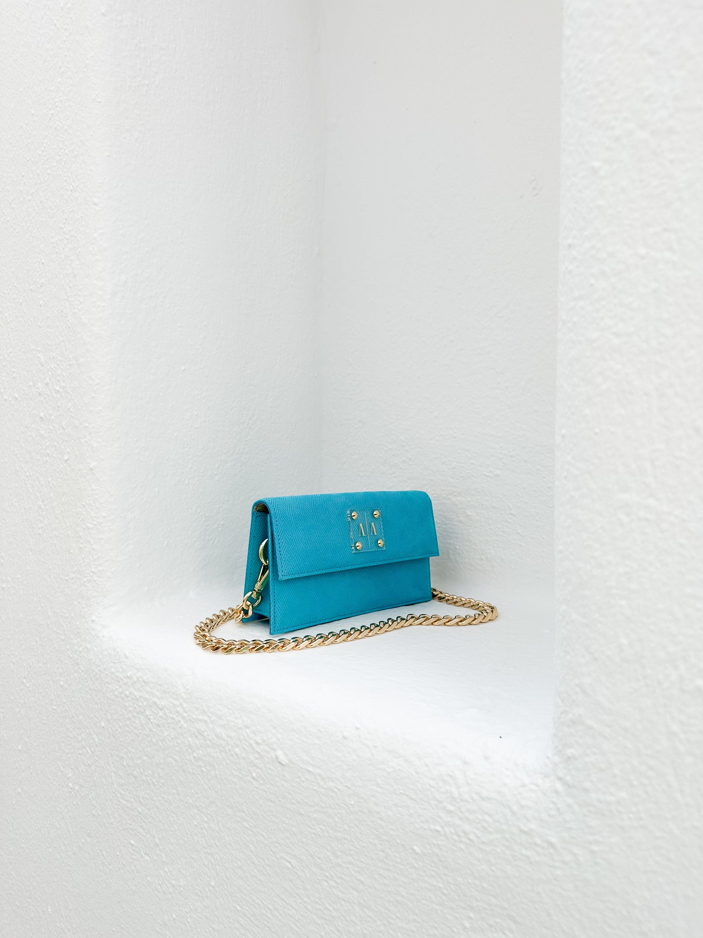 LOULOU BAG | TURQUOISE BLUE EMBOSSED LEATHER