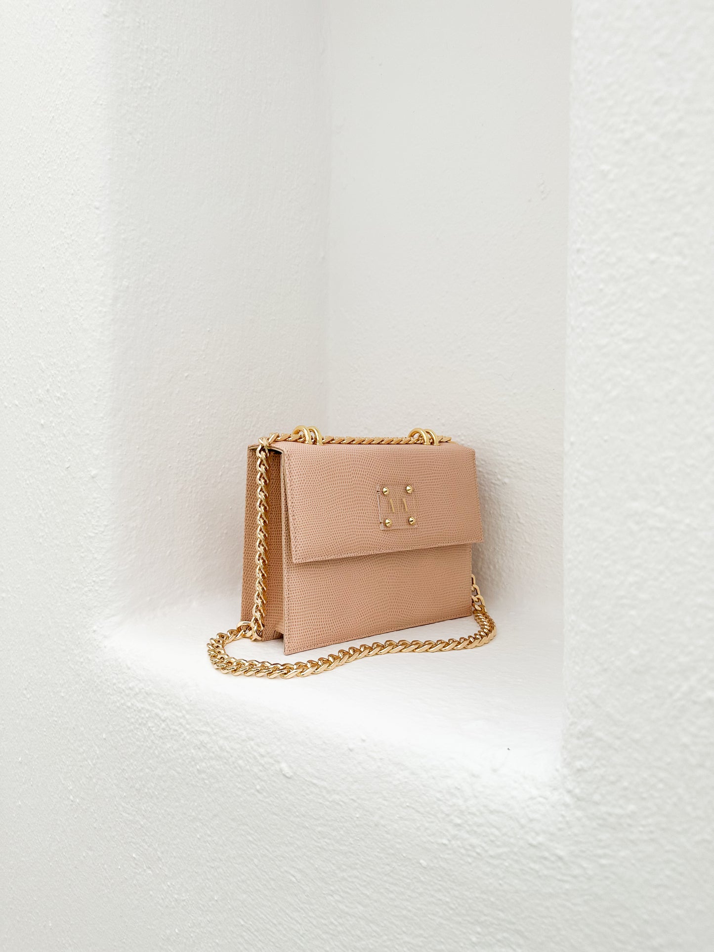 APRIL BAG  |  NUDE EMBOSSED LEATHER